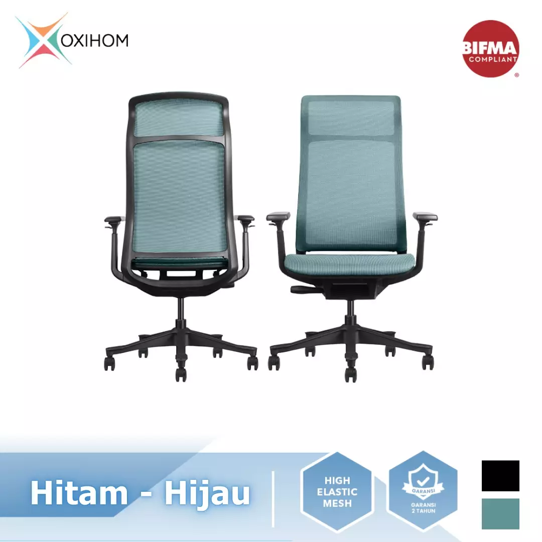 Jual Oxihom Oxihom V Full Mesh Chair Kursi Kantor Kursi Gaming Belajar Hidrolik Warna Hitam