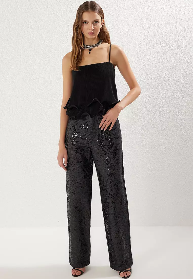 Spaghetti Strap Fitted Top