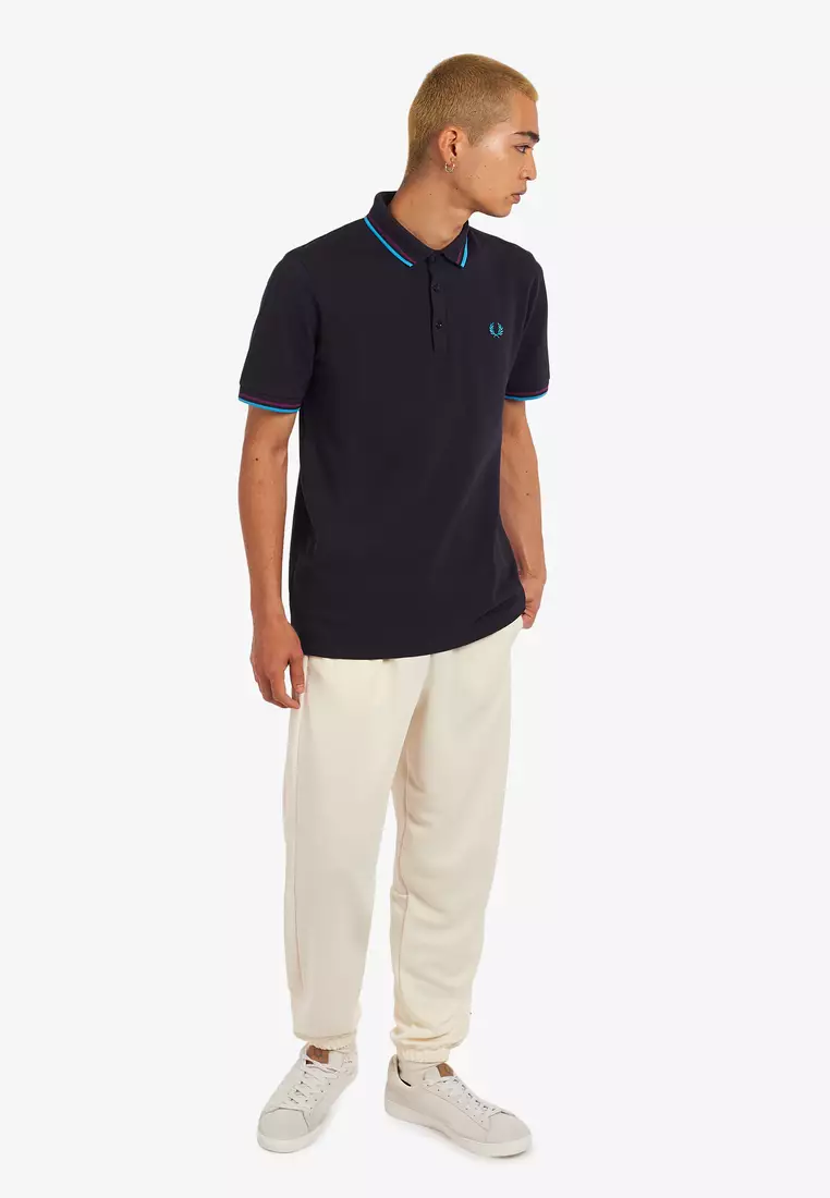 Fred perry bold cuff short sleeve polo shirt online