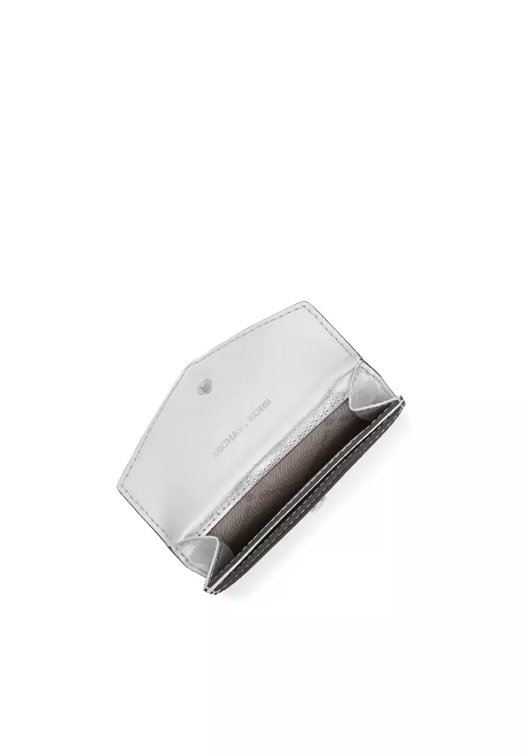 Michael kors wallet sales metallic