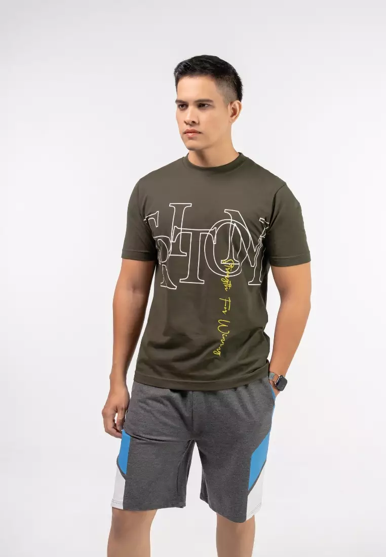 MEN'S COTTON LIFESTYLE SHORT SLEEVE GRAPHIC T-SHIRT