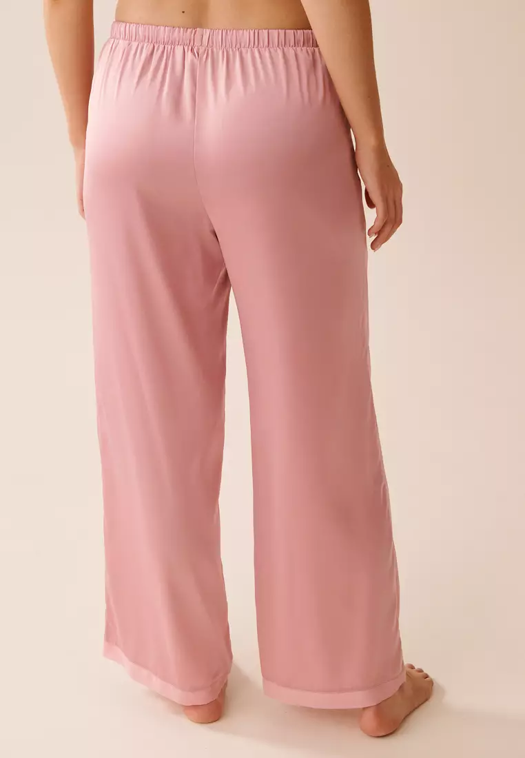Satin and Chiffon Pants