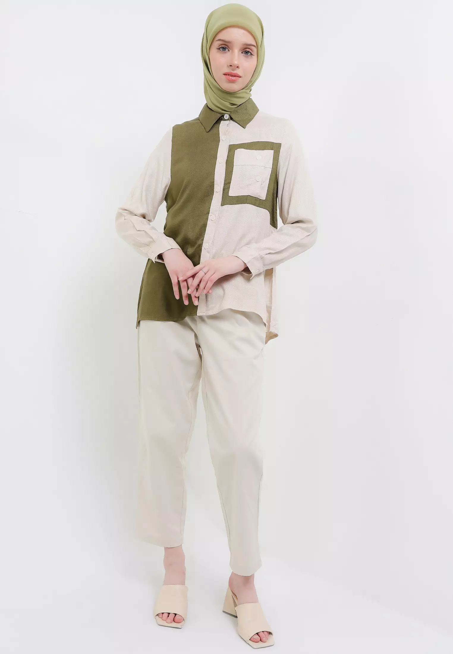 MFMW Orlin Atasan Kemeja Cream