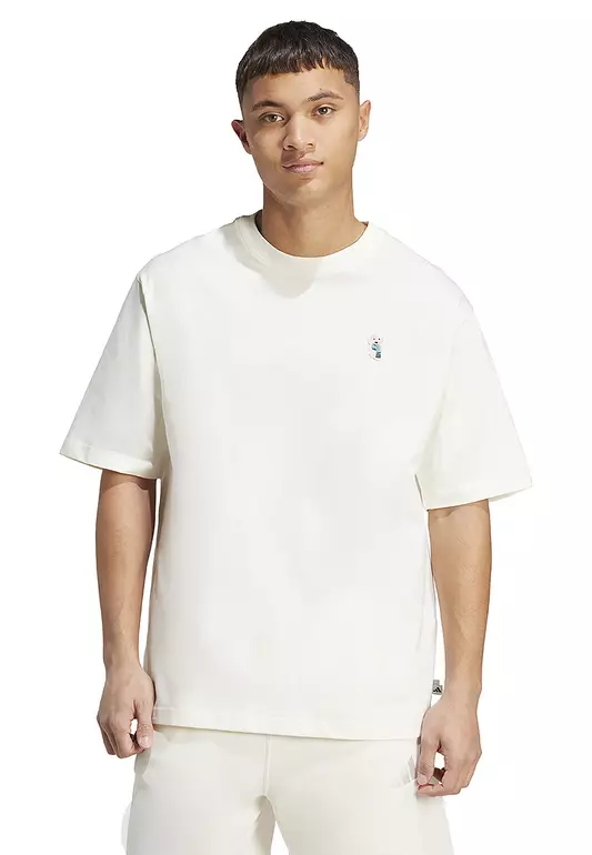 Dog Sock Patch Graphic T-Shirt