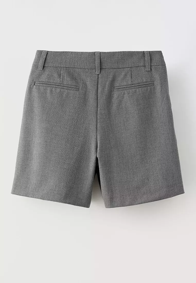 Houndstooth Pattern Shorts