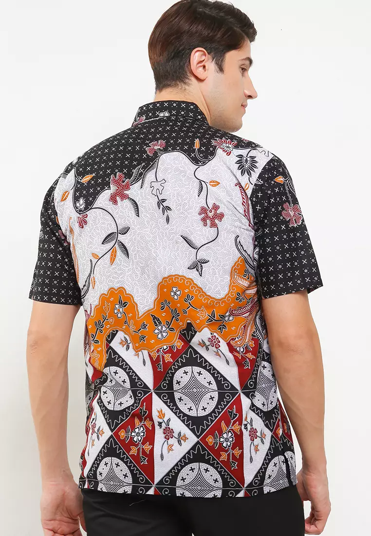 Phineas Kemeja Batik Premium Pria Casual Modern Lengan Pendek