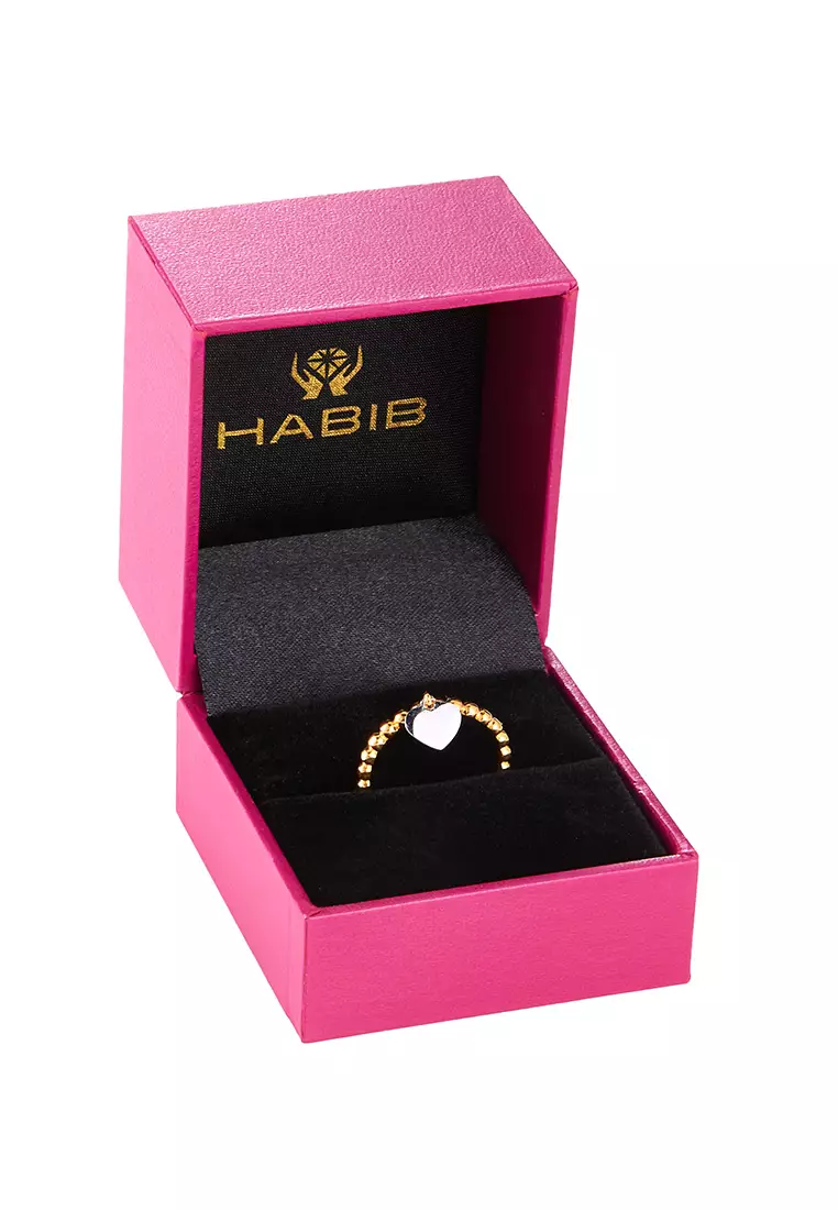 HABIB Oro Italia 916 Yellow and White Gold Ring GR47100921(YW)-BI (22K Gold)