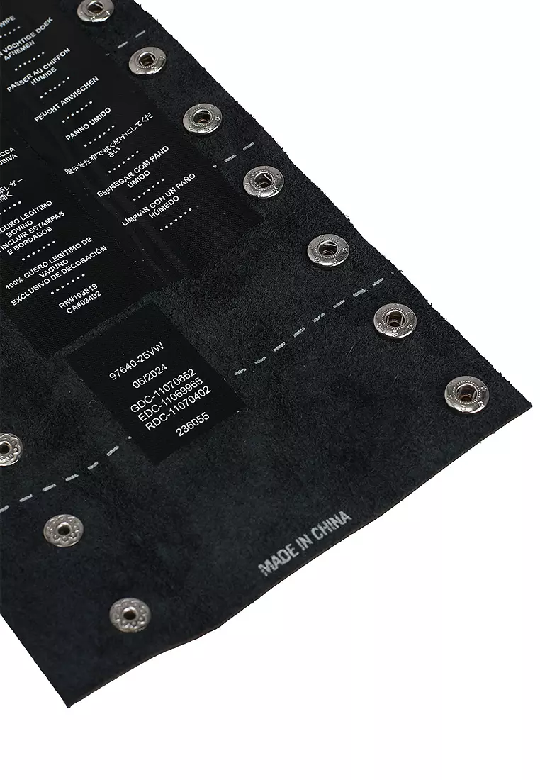 Harley-Davidson® Bar & Shield Leather Ponytail Wrap