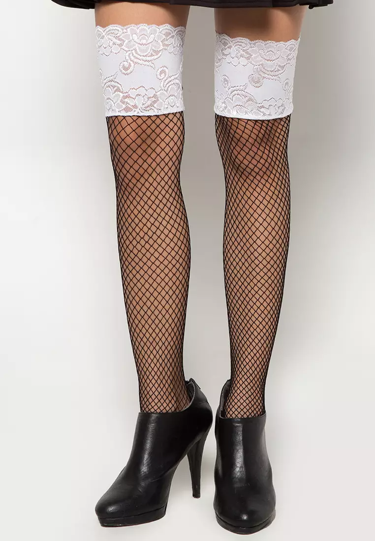 Buy Kats Clothing Net Stocking with Lace 2024 Online