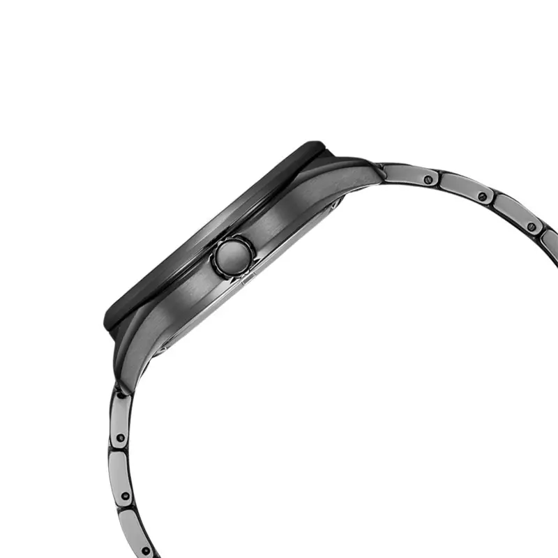 Jam Tangan Pria Citizen Eco Drive BM7567-50L Men Blue Dial Gunmetal Stainless Steel Strap