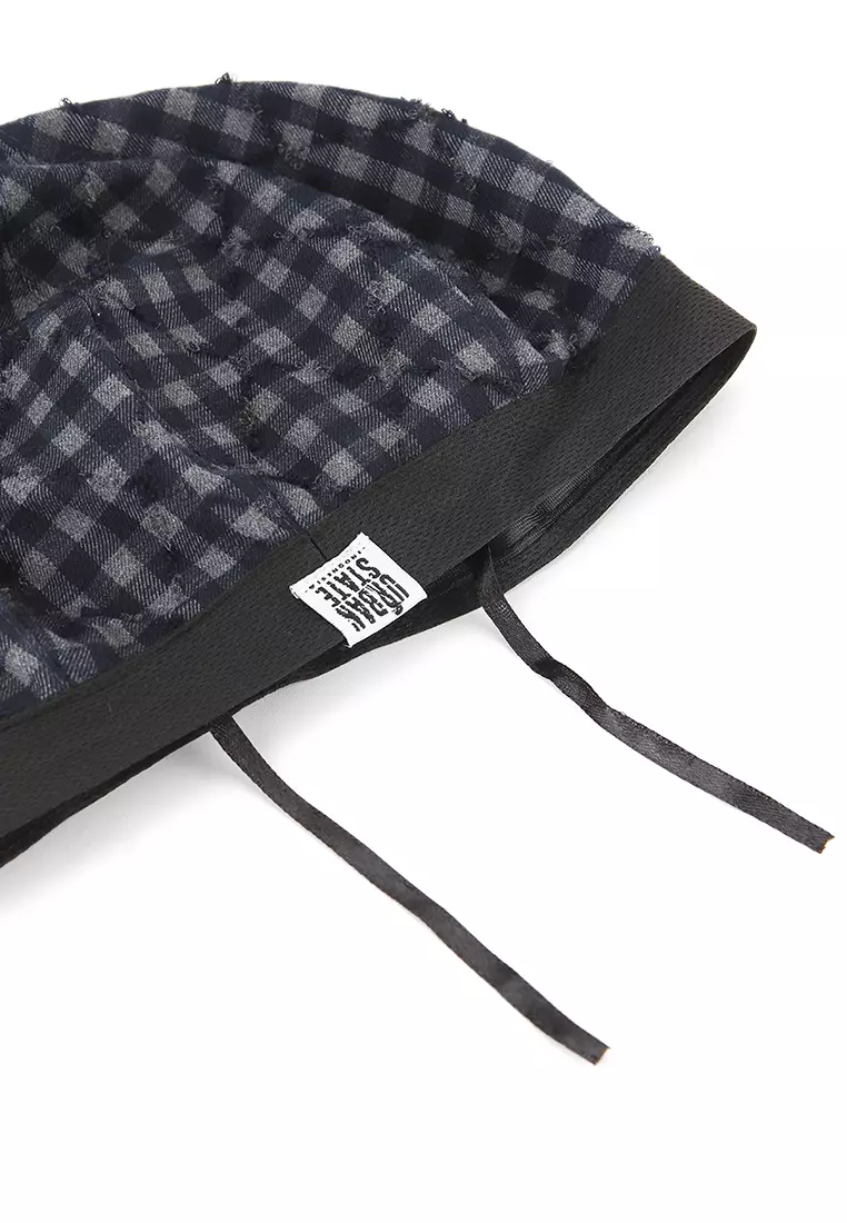 Ripped Checkered Beret