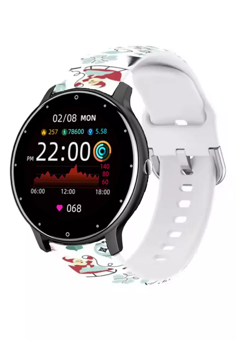 Value Deal - Special limited series IOS/Android Black Unisex SmartWatch + 1 Free Black Rubber Strap