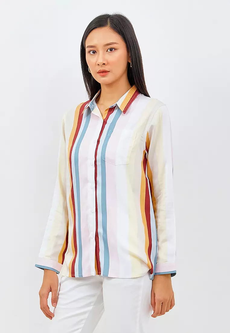 Laruku Pink Stripe Shirt (G.11598)