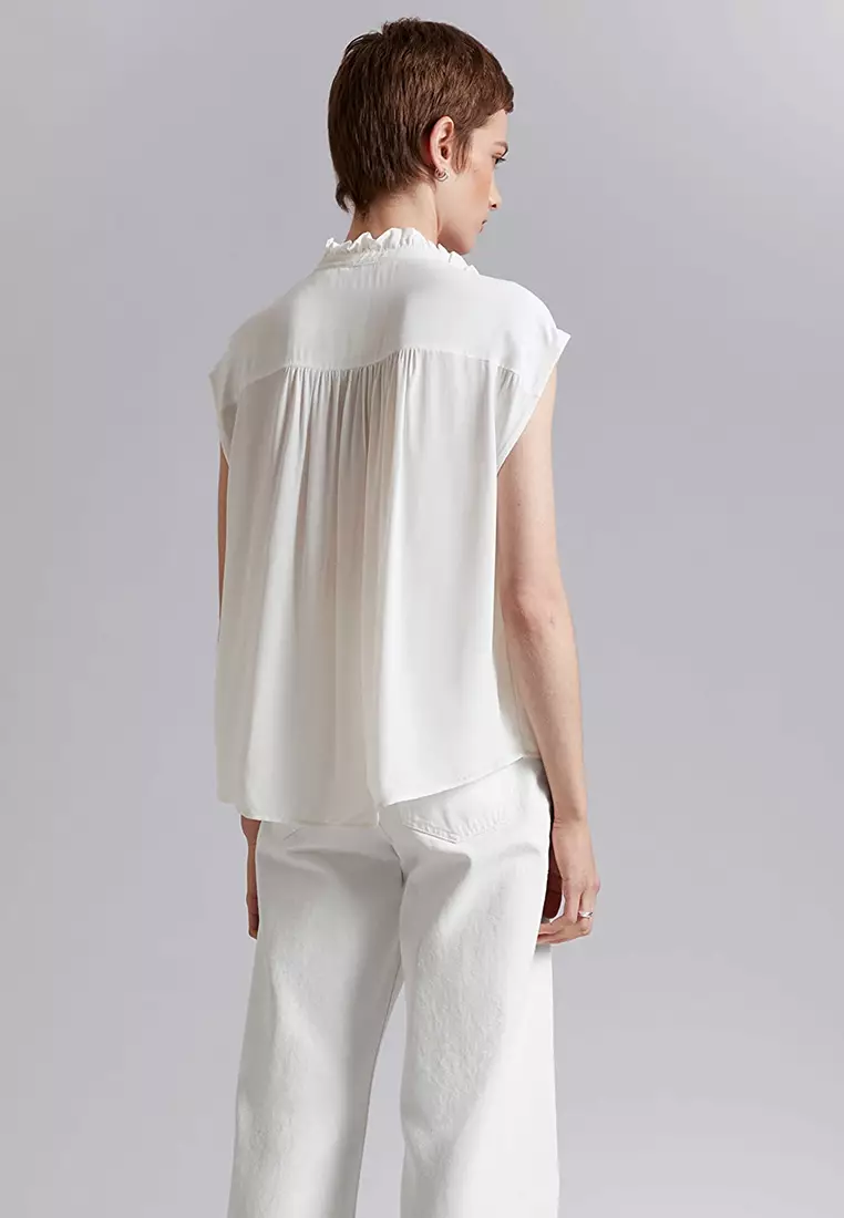 Buy & Other Stories Frilled Collar Blouse Online ZALORA Malaysia