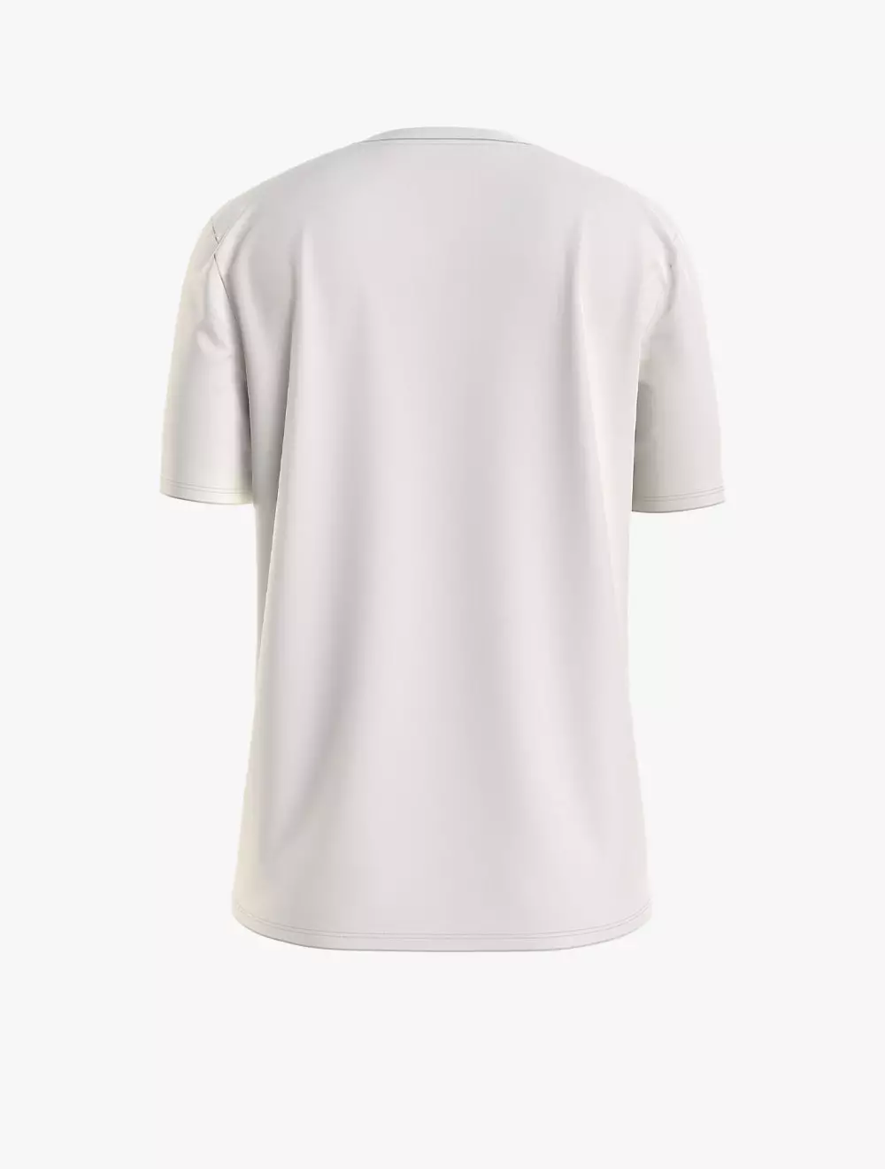 Tommy Hilfiger - CREST LOGO OPEN NECK T-SHIRT - White - white