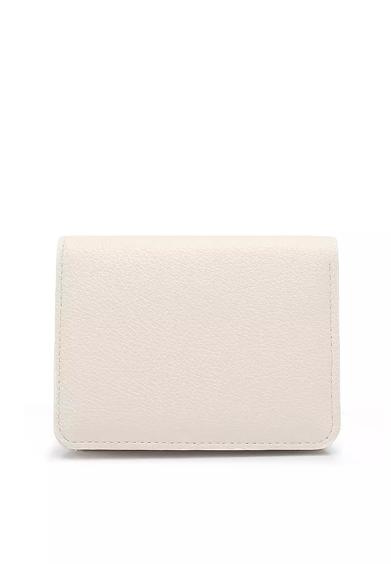 2 In 1 Long Purser with Coin Purse - White
