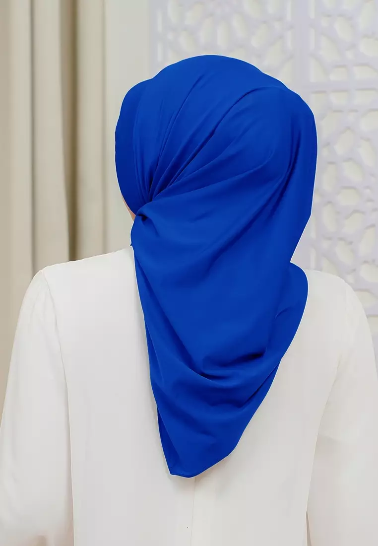 HIJAB INSTAN SOFTPAD AMEENA - ELECTRIC BLUE