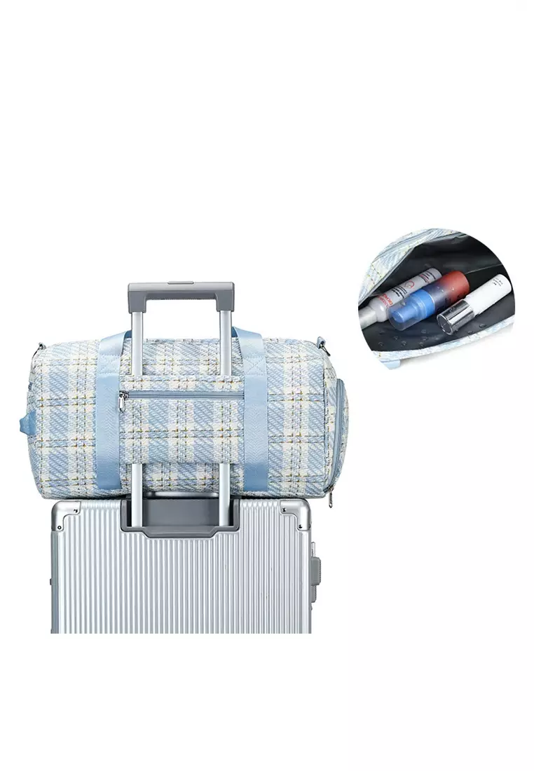 Stowable Duffel Bag With Shoes Compartment