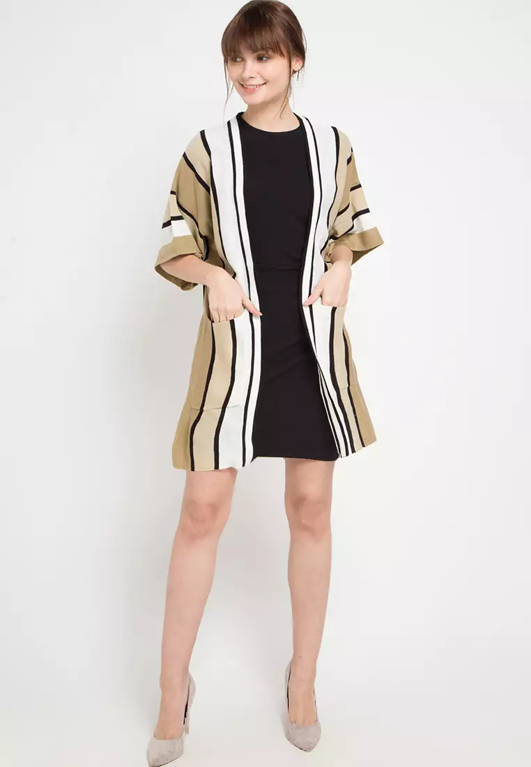 Vertical Stripe Cardigan