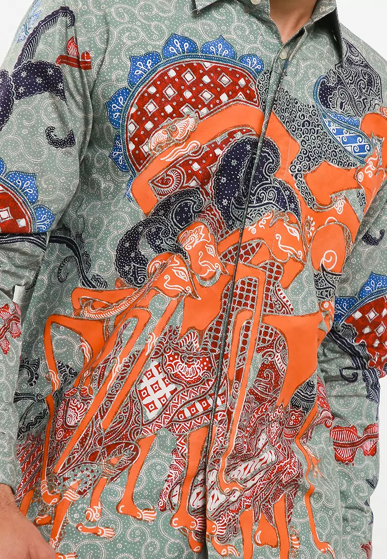 Pandawa Lima Kemeja Batik Tulis Premium Casual Modern Lengan Panjang
