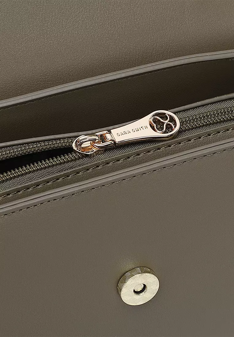 Women's Top Handle Bag / Sling Bag / Crossbody Bag (Tas Selempang / Tas Tangan) - Hijau