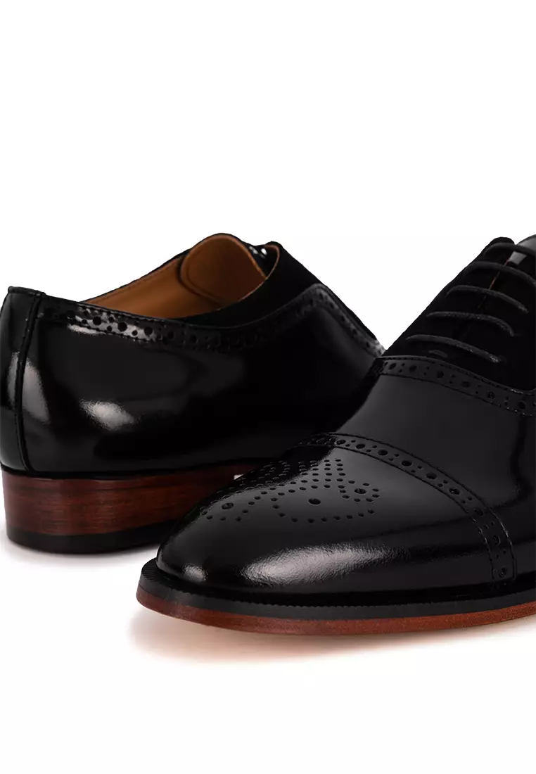 Bowman Black Captoe Oxford
