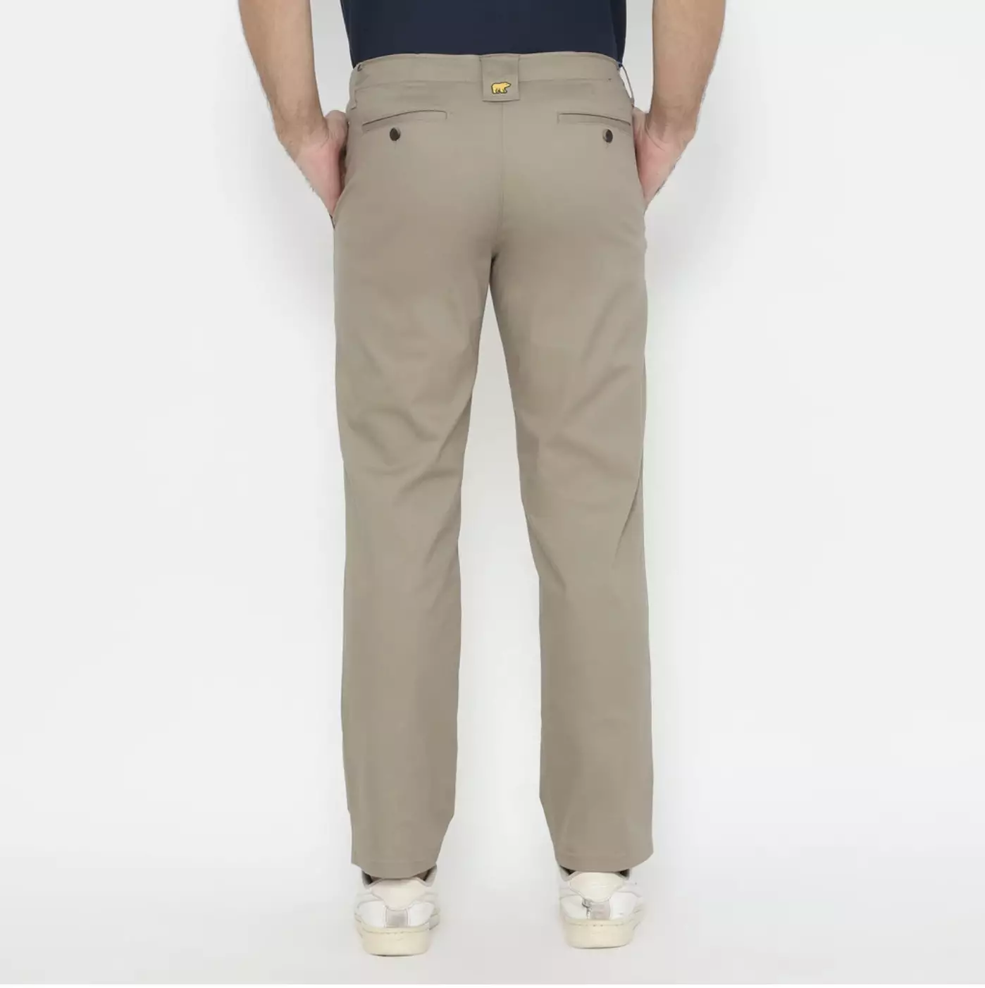 Jack Nicklaus Amadeus Celana Panjang Pria Regular Fit Taupe Warna Taupe