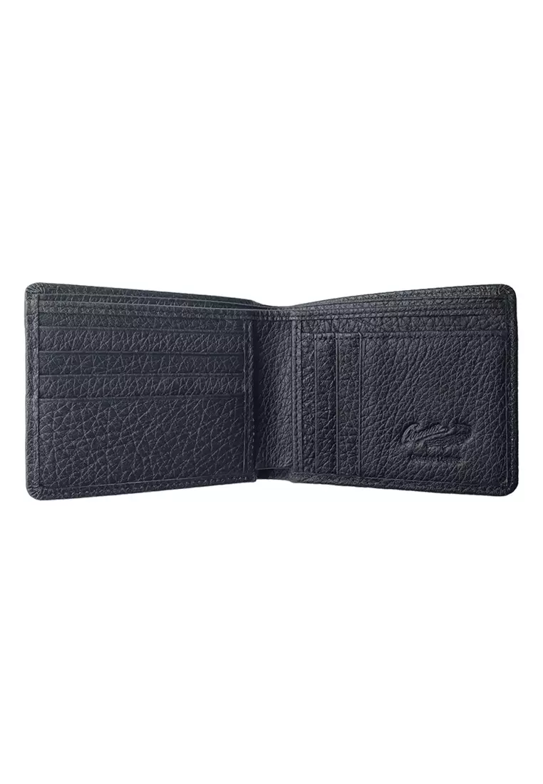 Crocodile H7003R Dompet Bi-fold Wallet Leather Kulit Original - Hitam