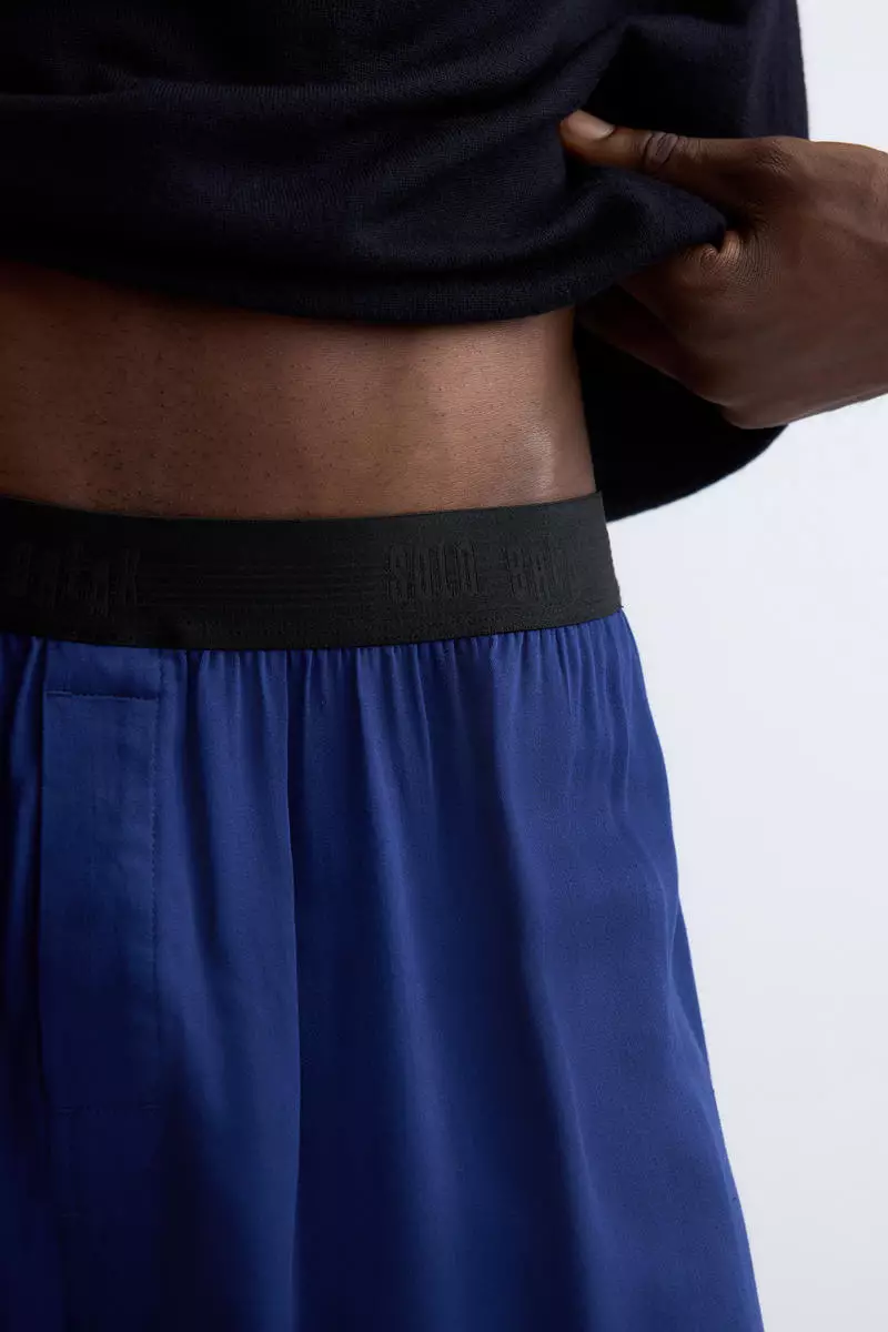 Satin boxer shorts