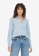 JACQUELINE DE YONG blue Mio Long Sleeves V-Neck Long Shirt A7DA1AACDAB2EFGS_1