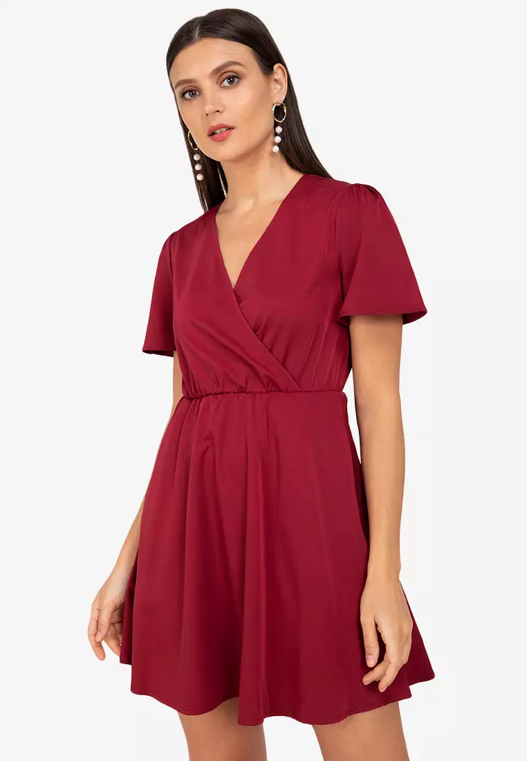 Wrap bodice dress hot sale