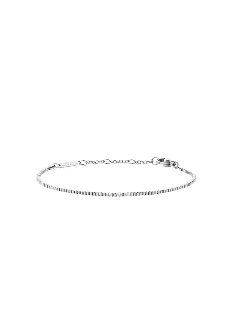 Elan Box Chain Bracelet - Silver - Stainless Steel Chain Bracelet  - Staple Jewelry - DW official