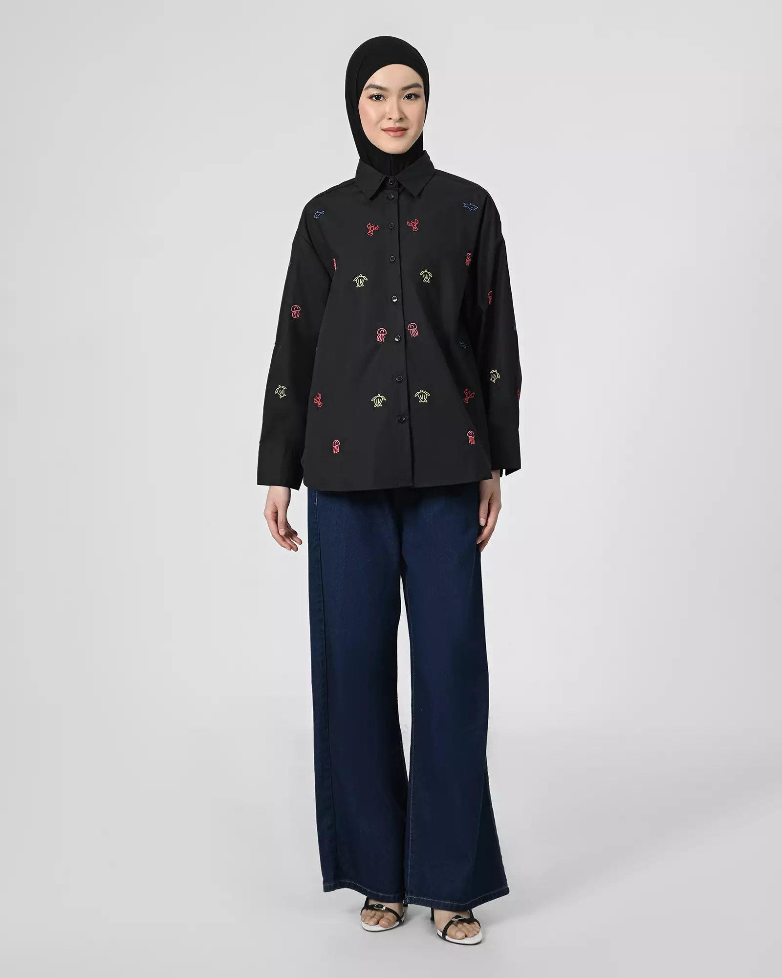 Geulis.id COVE SHIRT - BLACK
