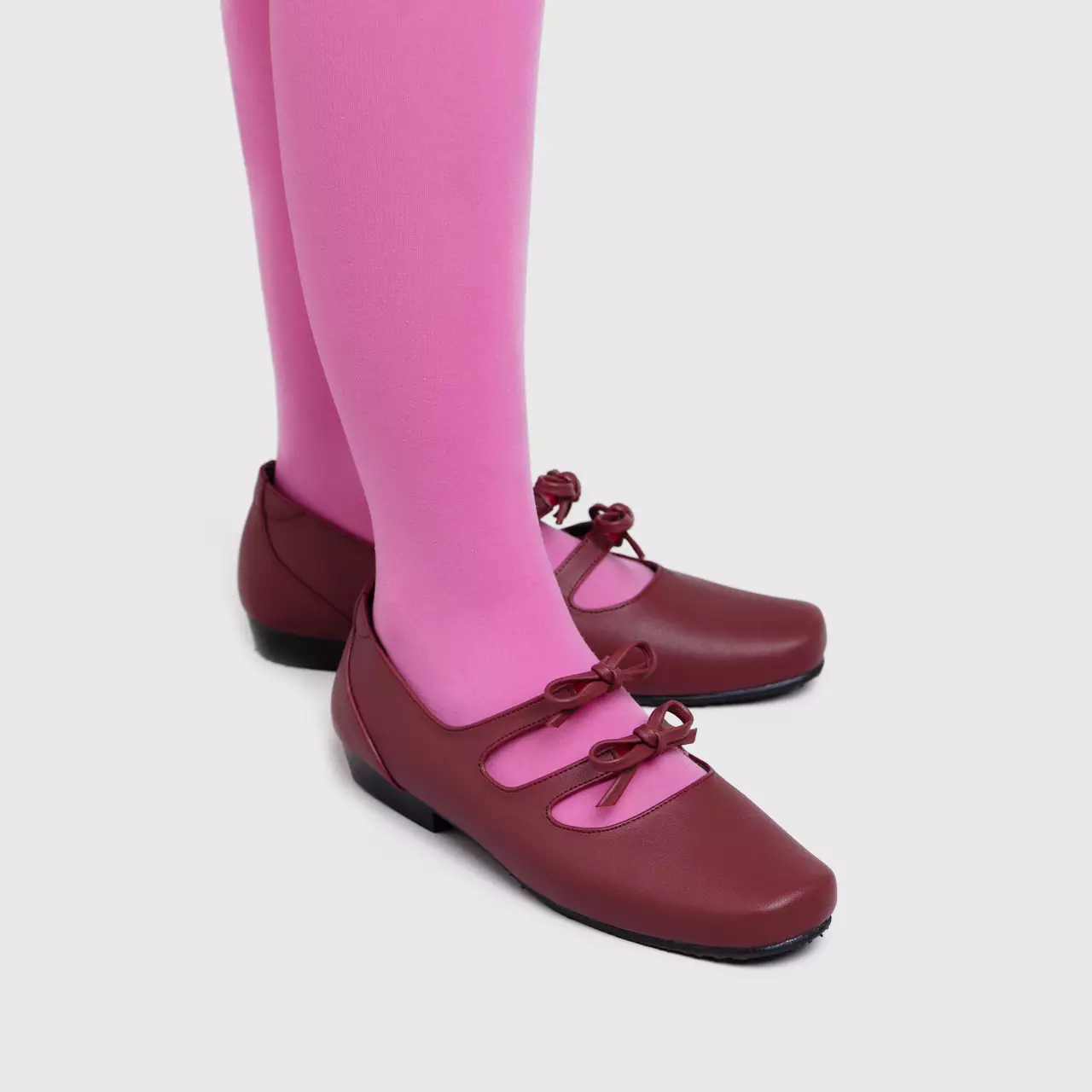 Madison Flat Shoes Maroon