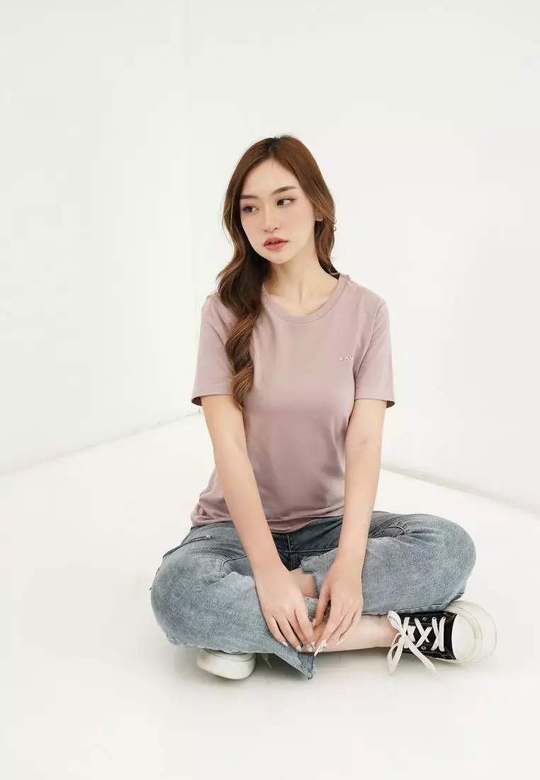 Kale Alice Dusty Lilac / Kaos Lengan Pendek Wanita Premium