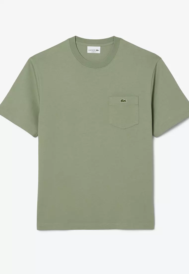 Cotton T-shirt with Breast Pocket