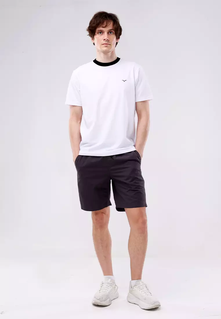 Round Neck Crazylines Short Sleeve