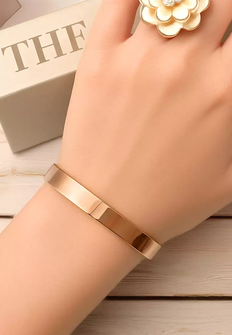 Avenue Classic Cuff Bangle Rose Gold