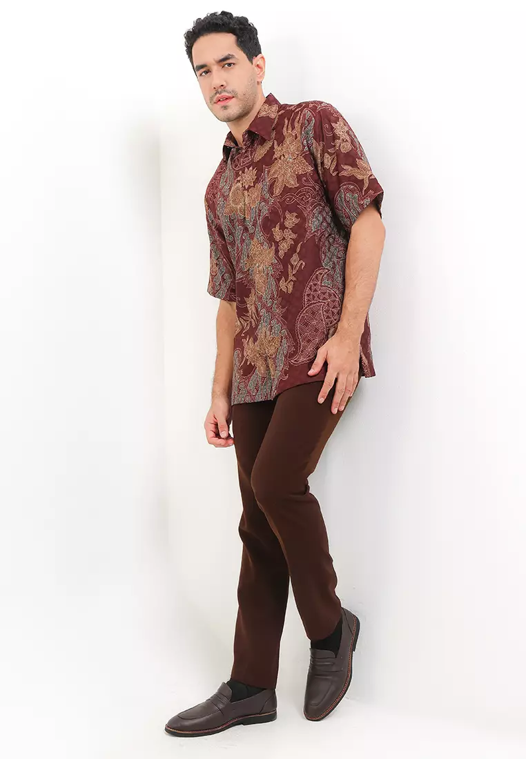 Hem Regular Fit Batik Parang Kembang