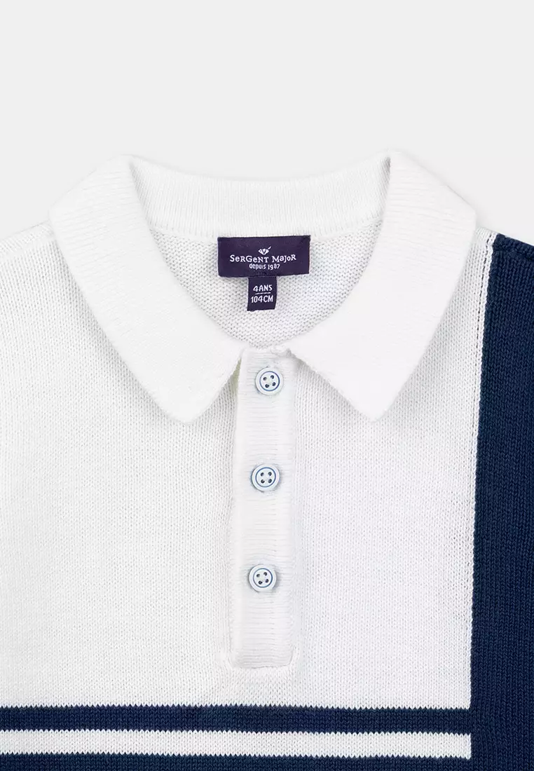 Striped Knit Polo