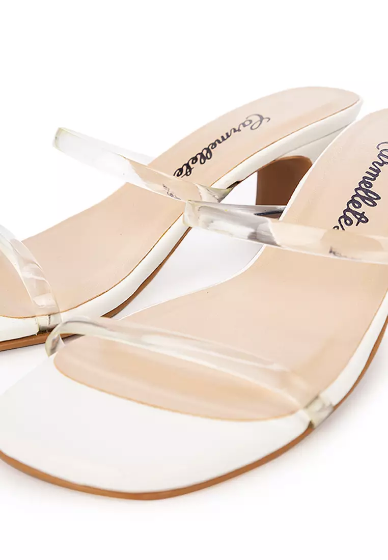 Vinyl Low Heeled Slide
