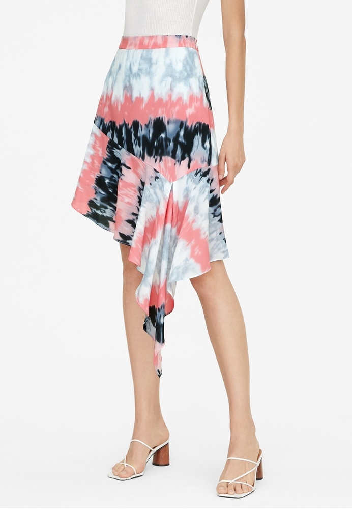 Buy Pomelo Draped Tie Dye Skirt Pink 2021 Online ZALORA Singapore