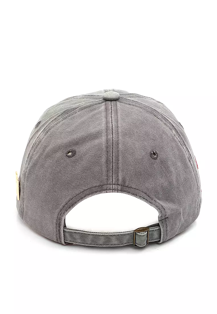 Drsh Topi Baseball Unisex Casual Sport Motive Always Adjustable Material Cotton Jean ORIGINAL - Grey