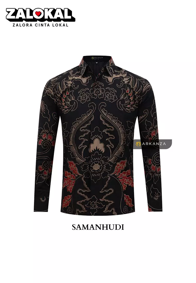 Jual Batik Arkanza Arkanza Kemeja Batik Premium Samanhudi Original Zalora Indonesia