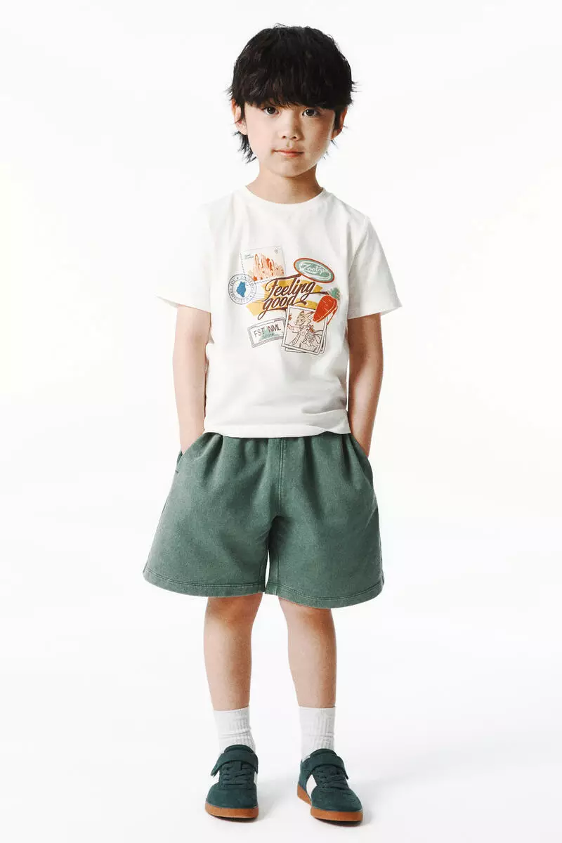 Printed cotton T-shirt