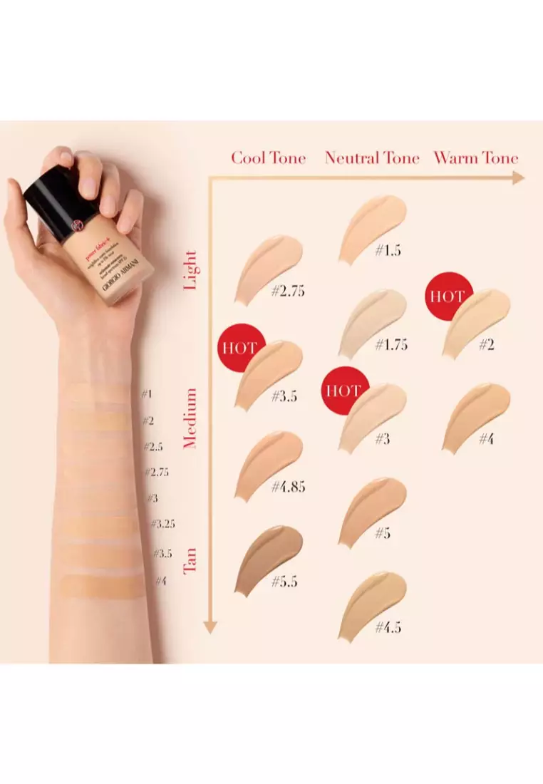 Armani Foundation Shade Finder Skin Armani Foundation Finder