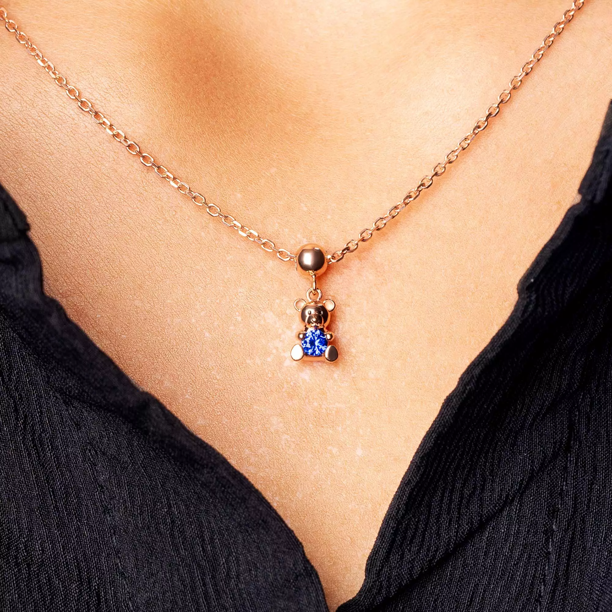 Liontin Emas 7k - Bear Gold Charm - With Love Collection - Cassandra Lee x Juene Jewelry