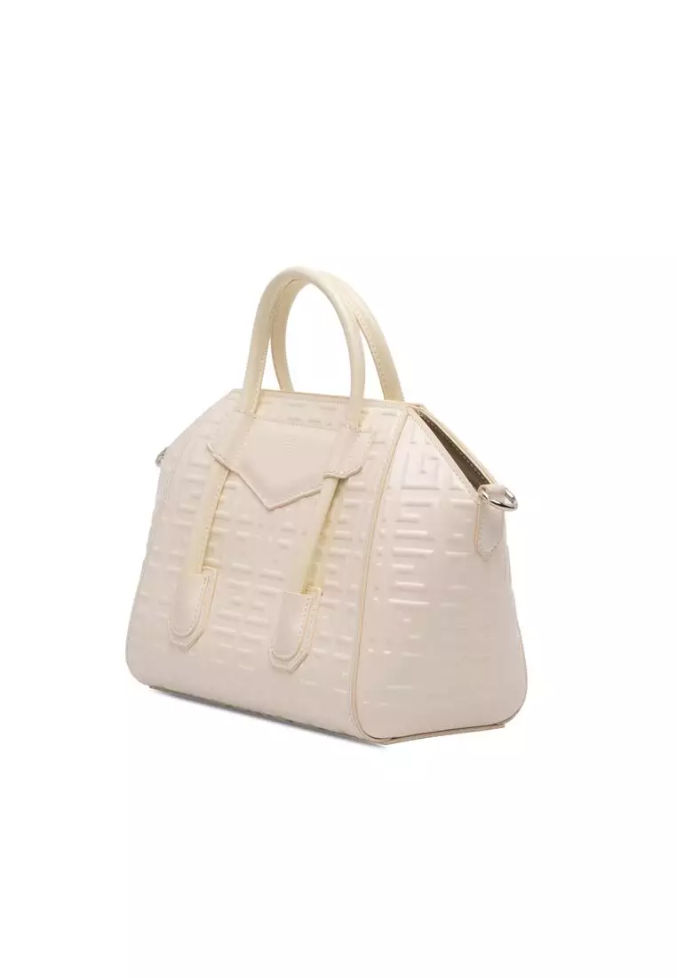 Pre-Loved Givenchy Mini Calfskin 4g Antigona Lock Satchel