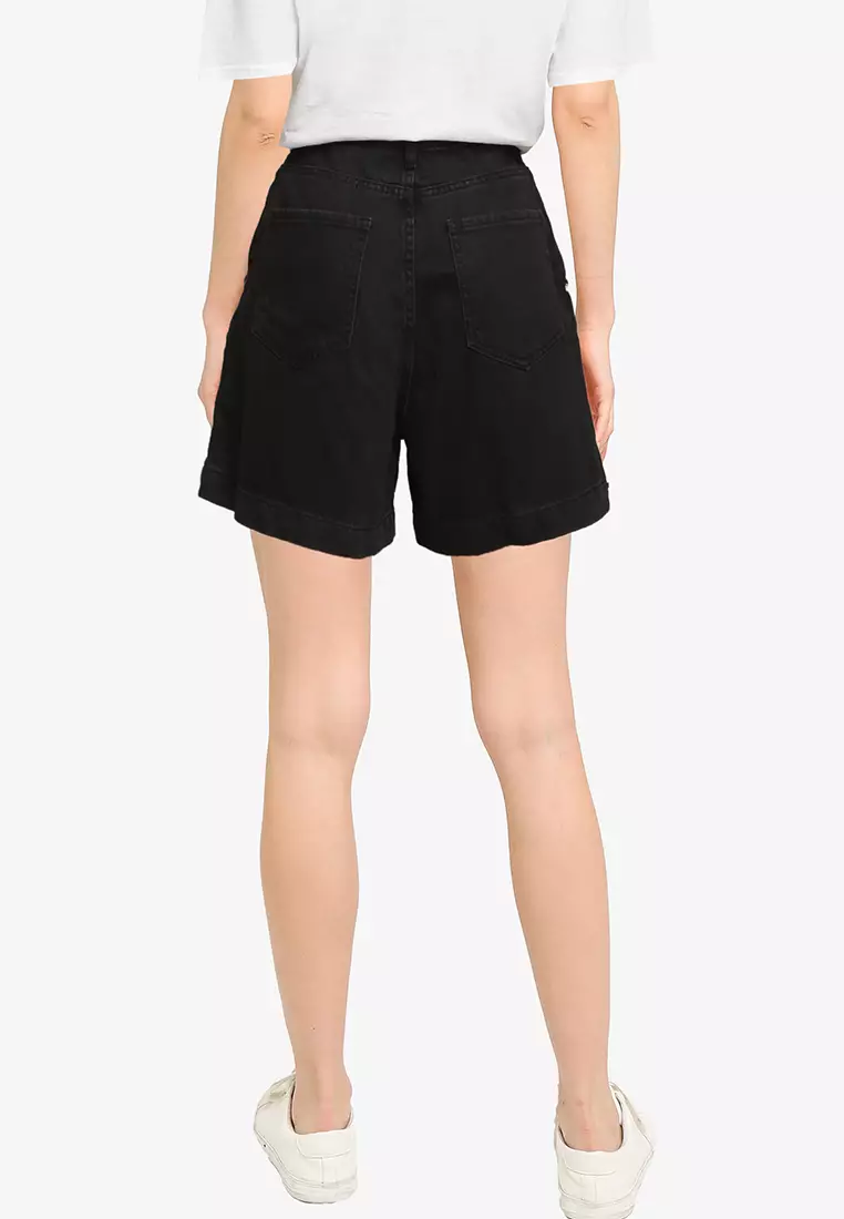 Slouchy Pleated Shorts