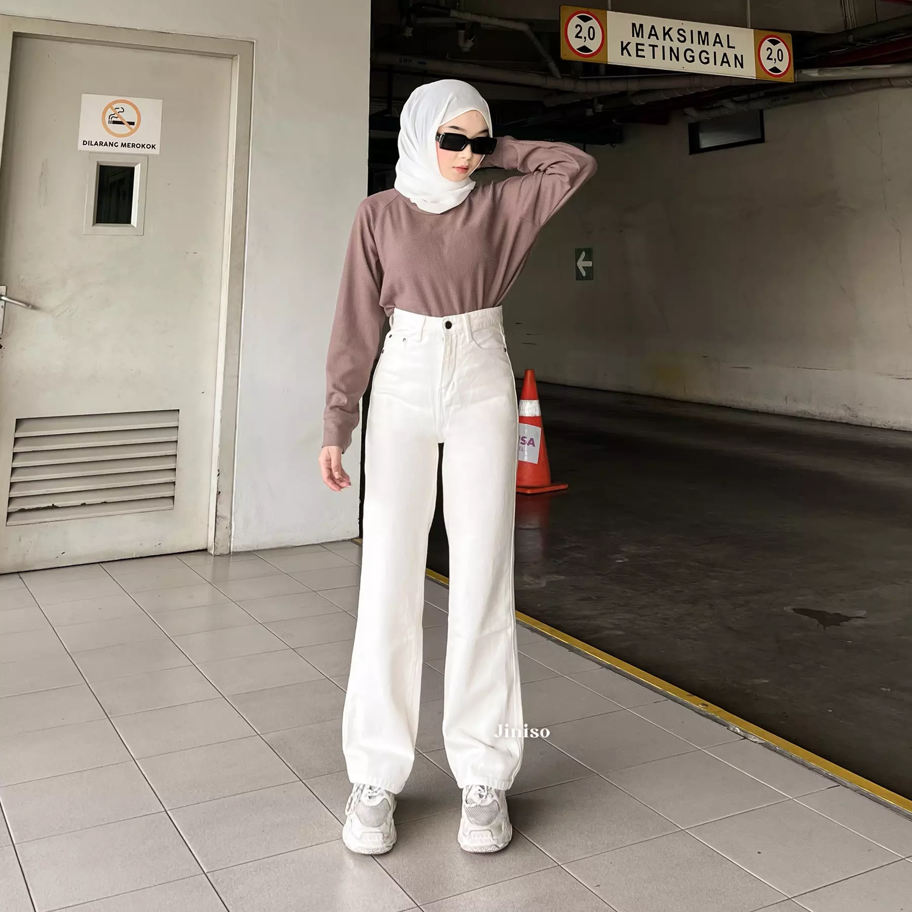 Highwaist Loose Jeans Khaki 851 HANGOVER